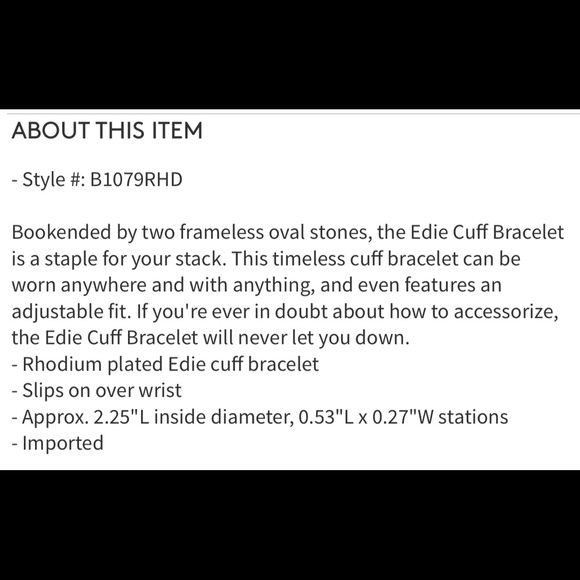 SOLD Kendra Scott Edie Rhodium and Slate Cats eye - Picture 4 of 4